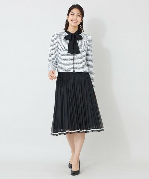 TO BE CHIC (大きいサイズ) / トゥー ビー シック (オオキイサイズ) ロング・マキシ丈スカート | 【L】配色レースプリーツ スカート | 詳細2