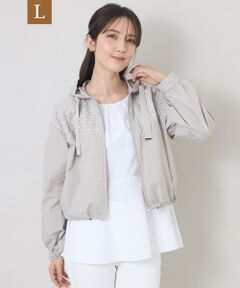 TO BE CHIC (大きいサイズ) / トゥー ビー シック (オオキイサイズ) テーラードジャケット | 【L】エンブロイダリーフーデット ブルゾン