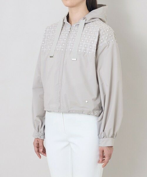 TO BE CHIC (大きいサイズ) / トゥー ビー シック (オオキイサイズ) テーラードジャケット | 【L】エンブロイダリーフーデット ブルゾン | 詳細6