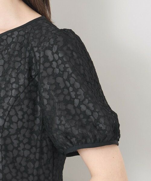 TO BE CHIC (大きいサイズ) / トゥー ビー シック (オオキイサイズ) ロング・マキシ丈ワンピース | 【L】ジャカードレース ギャザードレス | 詳細7