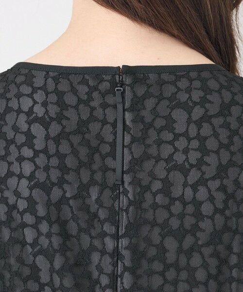 TO BE CHIC (大きいサイズ) / トゥー ビー シック (オオキイサイズ) ロング・マキシ丈ワンピース | 【L】ジャカードレース ギャザードレス | 詳細8