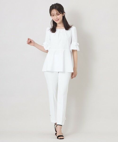 TO BE CHIC (大きいサイズ) / トゥー ビー シック (オオキイサイズ) その他トップス | 【L】バンブーレーヨンビジュー フレアチュニック | 詳細2