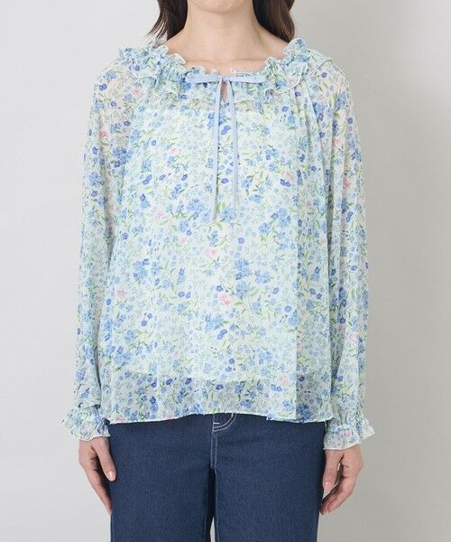 TO BE CHIC (大きいサイズ) / トゥー ビー シック (オオキイサイズ) その他トップス | 【L】プチフルール フリルブラウス | 詳細3