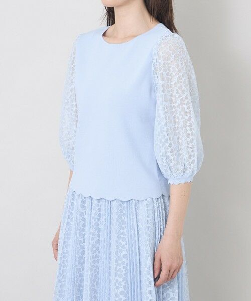 TO BE CHIC (大きいサイズ) / トゥー ビー シック (オオキイサイズ) その他トップス | 【L】ジャカードレースコンビ ニットプルオーバー | 詳細6