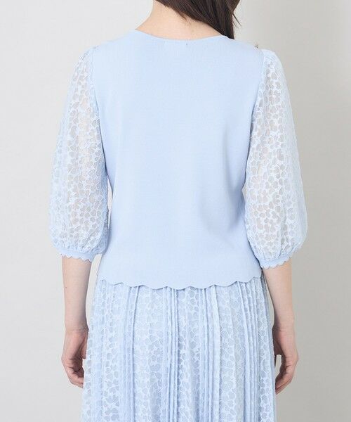 TO BE CHIC (大きいサイズ) / トゥー ビー シック (オオキイサイズ) その他トップス | 【L】ジャカードレースコンビ ニットプルオーバー | 詳細7