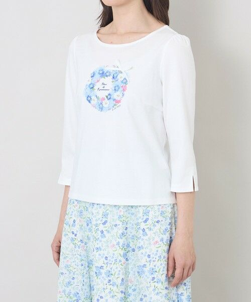 TO BE CHIC (大きいサイズ) / トゥー ビー シック (オオキイサイズ) その他トップス | 【L】フルールモチーフ カットソー | 詳細4