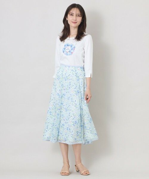 TO BE CHIC (大きいサイズ) / トゥー ビー シック (オオキイサイズ) その他トップス | 【L】フルールモチーフ カットソー | 詳細1