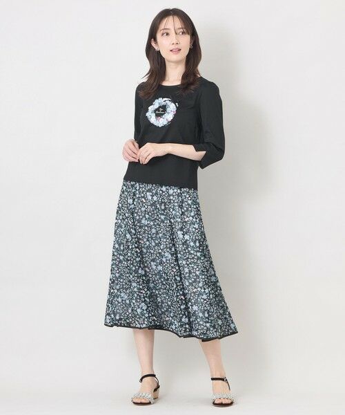 TO BE CHIC (大きいサイズ) / トゥー ビー シック (オオキイサイズ) その他トップス | 【L】フルールモチーフ カットソー | 詳細2