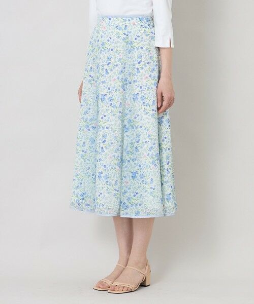 TO BE CHIC (大きいサイズ) / トゥー ビー シック (オオキイサイズ) ロング・マキシ丈スカート | 【L】プチフルール マーメイドスカート | 詳細4