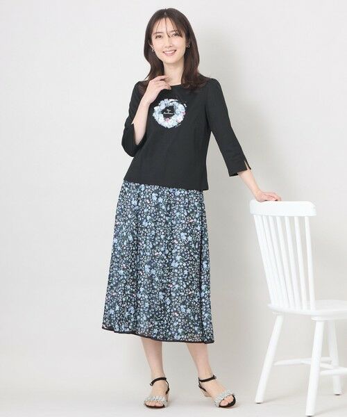 TO BE CHIC (大きいサイズ) / トゥー ビー シック (オオキイサイズ) ロング・マキシ丈スカート | 【L】プチフルール マーメイドスカート | 詳細2