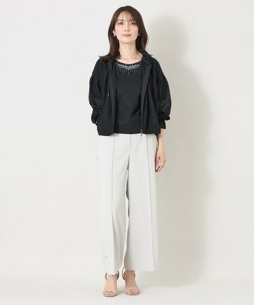 TO BE CHIC (大きいサイズ) / トゥー ビー シック (オオキイサイズ) テーラードジャケット | 【L】ラッセルエアリー フリルショートブルゾン | 詳細3