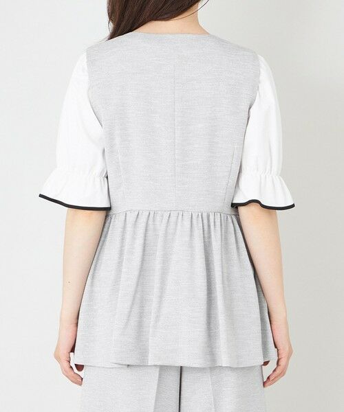 TO BE CHIC (大きいサイズ) / トゥー ビー シック (オオキイサイズ) テーラードジャケット | 【L】サマーコンフォート リュクスフリル ジレ | 詳細5