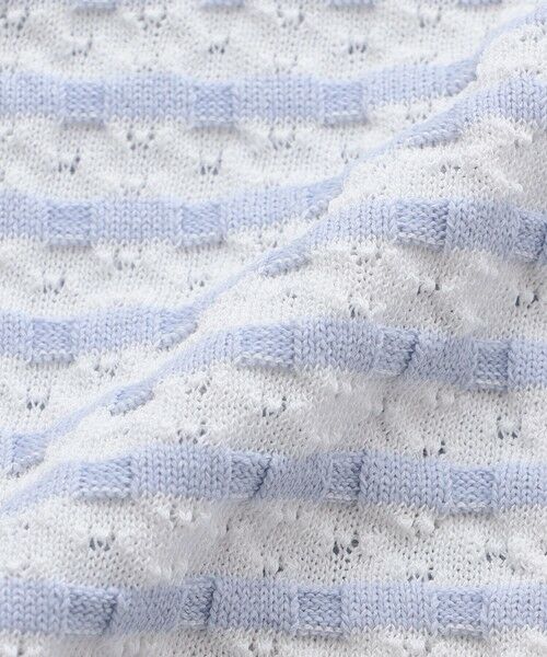 TO BE CHIC (大きいサイズ) / トゥー ビー シック (オオキイサイズ) ブルゾン | 【L】エアリーボーダー ニットパーカー | 詳細9