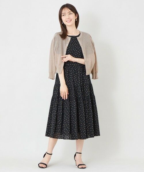 TO BE CHIC (大きいサイズ) / トゥー ビー シック (オオキイサイズ) ブルゾン | 【L】シアーギャザースリーブ カーディガン | 詳細5