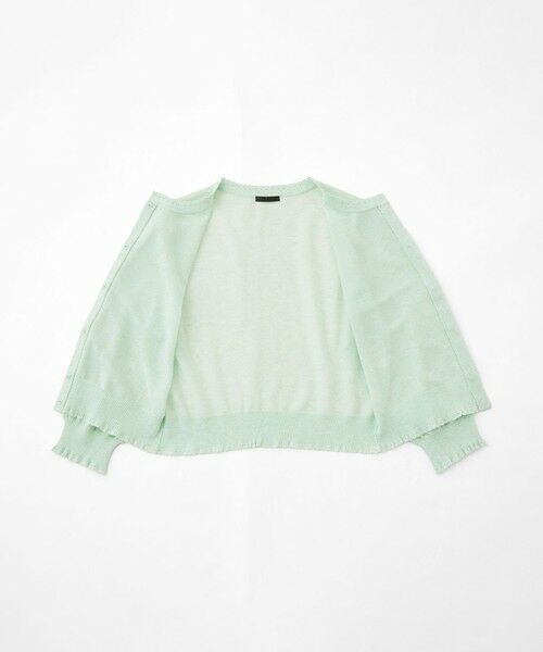 TO BE CHIC (大きいサイズ) / トゥー ビー シック (オオキイサイズ) ブルゾン | 【L】シアーギャザースリーブ カーディガン | 詳細13