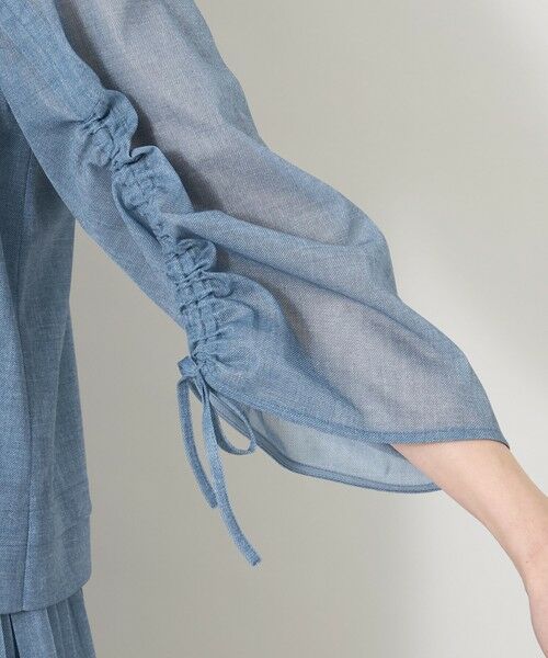 TO BE CHIC (大きいサイズ) / トゥー ビー シック (オオキイサイズ) その他トップス | 【L】デニムプリント フリルボートネックブラウス | 詳細6