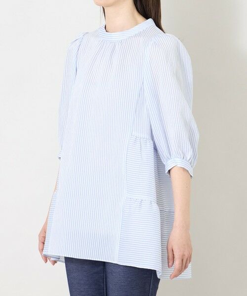 TO BE CHIC (大きいサイズ) / トゥー ビー シック (オオキイサイズ) その他トップス | 【L】シルキーサッカー ティアードチュニックブラウス | 詳細6