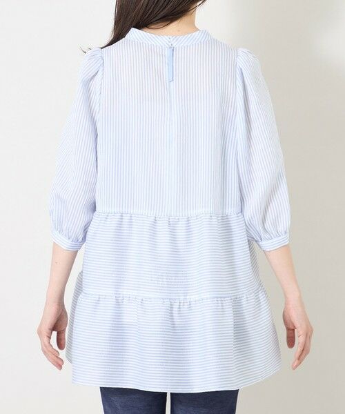 TO BE CHIC (大きいサイズ) / トゥー ビー シック (オオキイサイズ) その他トップス | 【L】シルキーサッカー ティアードチュニックブラウス | 詳細7