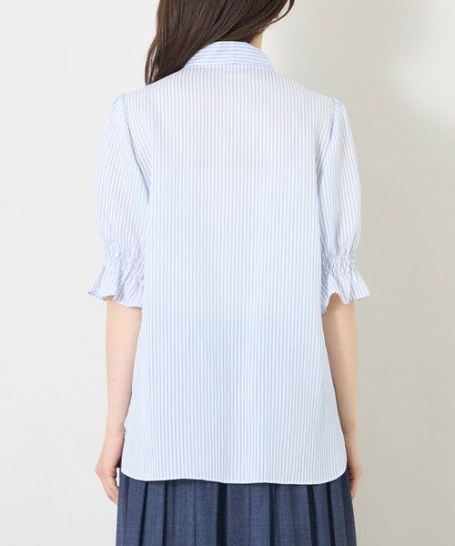 TO BE CHIC (大きいサイズ) / トゥー ビー シック (オオキイサイズ) その他トップス | 【L】シルキーサッカー ボウタイブラウス | 詳細6