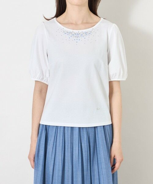 TO BE CHIC (大きいサイズ) / トゥー ビー シック (オオキイサイズ) その他トップス | 【L】ビジュー＆ホットフィックス カットソー | 詳細8