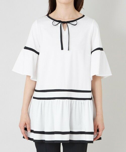 TO BE CHIC (大きいサイズ) / トゥー ビー シック (オオキイサイズ) その他トップス | 【L】バイカラーカットソー チュニック | 詳細3