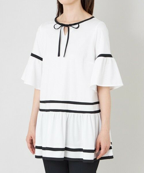 TO BE CHIC (大きいサイズ) / トゥー ビー シック (オオキイサイズ) その他トップス | 【L】バイカラーカットソー チュニック | 詳細4