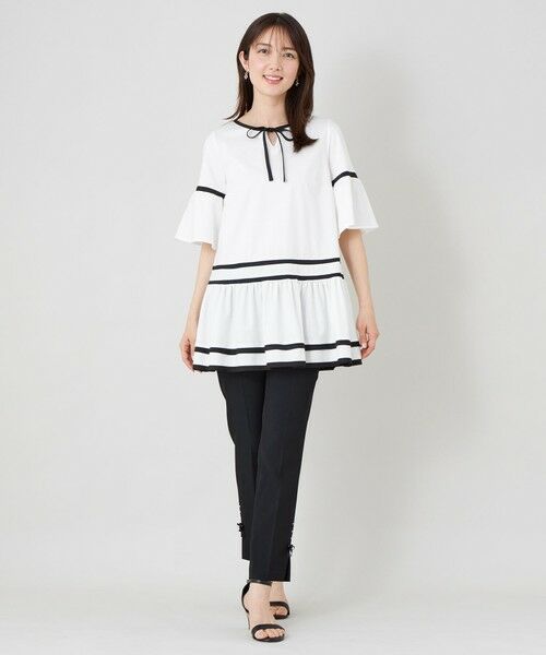 TO BE CHIC (大きいサイズ) / トゥー ビー シック (オオキイサイズ) その他トップス | 【L】バイカラーカットソー チュニック | 詳細1