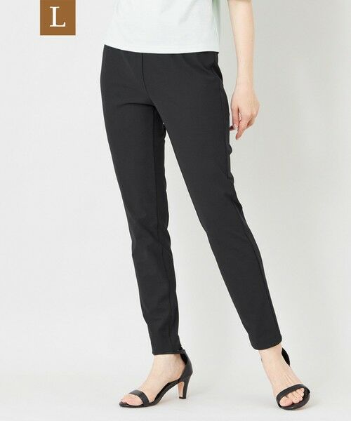 TO BE CHIC (大きいサイズ) / トゥー ビー シック (オオキイサイズ) その他パンツ | 【L】トリコットストレッチスムース フィットパンツ（ブラック）