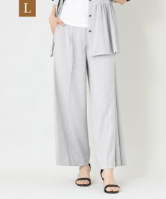 TO BE CHIC (大きいサイズ) / トゥー ビー シック (オオキイサイズ) その他パンツ | 【L】サマーコンフォート タックワイドパンツ