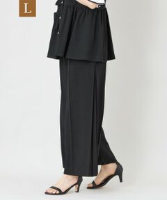 TO BE CHIC (大きいサイズ) / トゥー ビー シック (オオキイサイズ) その他パンツ | 【L】サマーコンフォート タックワイドパンツ