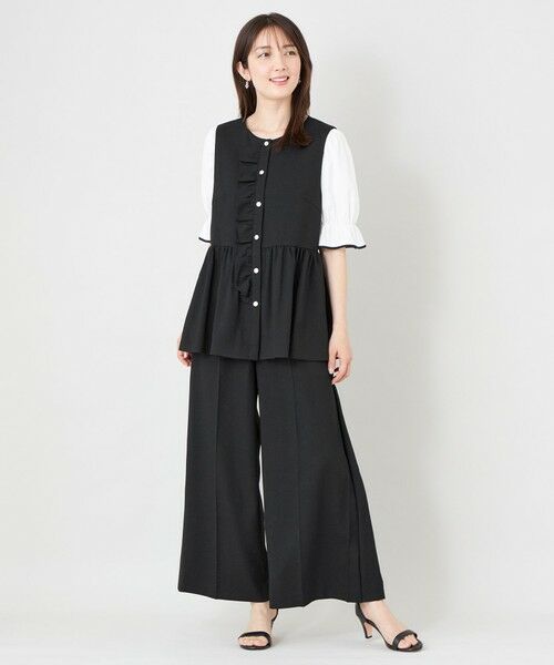 TO BE CHIC (大きいサイズ) / トゥー ビー シック (オオキイサイズ) その他パンツ | 【L】サマーコンフォート タックワイドパンツ | 詳細3