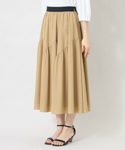 TO BE CHIC (大きいサイズ) / トゥー ビー シック (オオキイサイズ) ロング・マキシ丈スカート | 【L】ヴェールパネル スカート | 詳細5