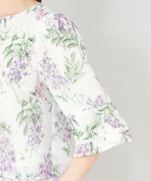 TO BE CHIC (大きいサイズ) / トゥー ビー シック (オオキイサイズ) その他トップス | 【L】ライラックプリント ノーカラーBOXブラウス | 詳細5