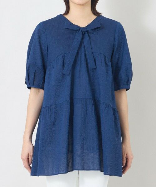 TO BE CHIC (大きいサイズ) / トゥー ビー シック (オオキイサイズ) その他トップス | 【L】ウェーブローン エアリーティアードチュニック | 詳細6
