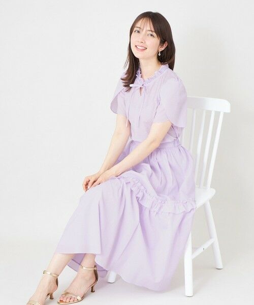 TO BE CHIC (大きいサイズ) / トゥー ビー シック (オオキイサイズ) その他トップス | 【L】ウェーブローン フリルブラウス | 詳細2