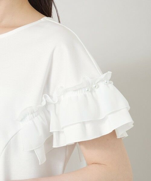 TO BE CHIC (大きいサイズ) / トゥー ビー シック (オオキイサイズ) その他トップス | 【L】シアーギャザースリーブ カットソー | 詳細8
