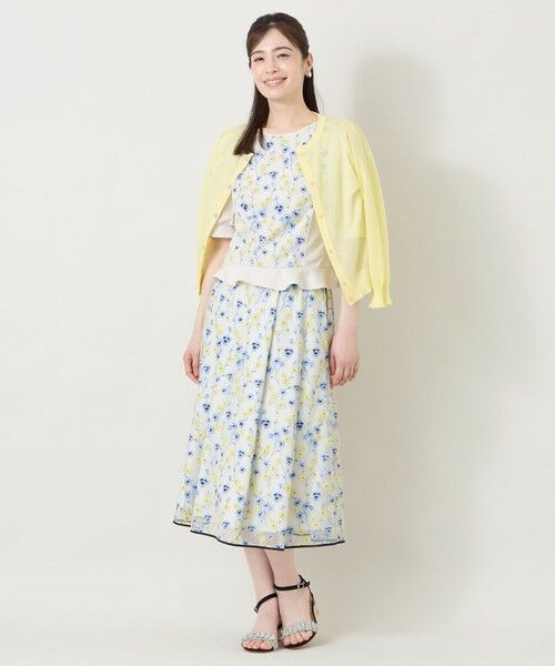 TO BE CHIC (大きいサイズ) / トゥー ビー シック (オオキイサイズ) その他トップス | 【L】カモミール刺しゅうドッキングカットソー | 詳細2