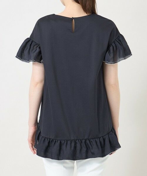 TO BE CHIC (大きいサイズ) / トゥー ビー シック (オオキイサイズ) その他トップス | 【L】配色フリルコンビ カットソーチュニック | 詳細5