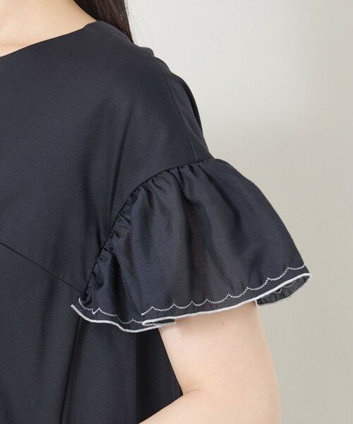 TO BE CHIC (大きいサイズ) / トゥー ビー シック (オオキイサイズ) その他トップス | 【L】配色フリルコンビ カットソーチュニック | 詳細6