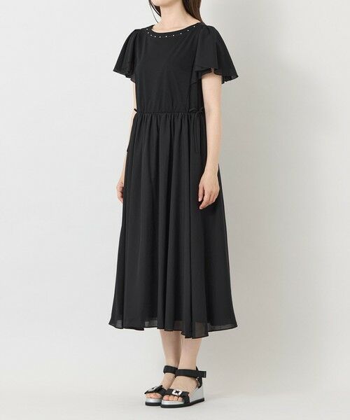 TO BE CHIC (大きいサイズ) / トゥー ビー シック (オオキイサイズ) ロング・マキシ丈ワンピース | 【L】シルケットジャージ ドッキングワンピース | 詳細3