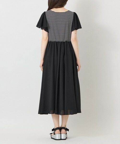 TO BE CHIC (大きいサイズ) / トゥー ビー シック (オオキイサイズ) ロング・マキシ丈ワンピース | 【L】ボーダーカットソーコンビ ワンピース | 詳細5