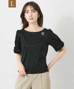TO BE CHIC (大きいサイズ) / トゥー ビー シック (オオキイサイズ) その他トップス | 【L】フラワーチュール ドッキングカットソー