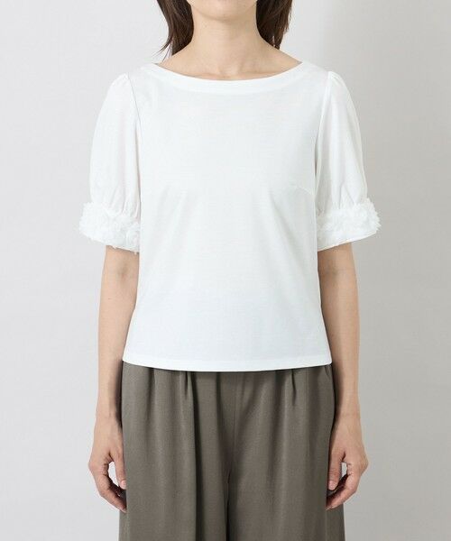 TO BE CHIC (大きいサイズ) / トゥー ビー シック (オオキイサイズ) その他トップス | 【L】フラワーチュール ドッキングカットソー | 詳細4