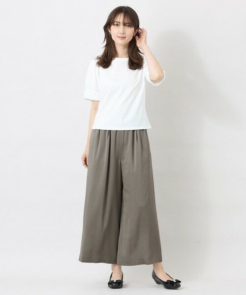 TO BE CHIC (大きいサイズ) / トゥー ビー シック (オオキイサイズ) その他トップス | 【L】フラワーチュール ドッキングカットソー | 詳細1