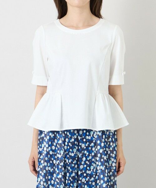 TO BE CHIC (大きいサイズ) / トゥー ビー シック (オオキイサイズ) その他トップス | 【L】ルミエール ビジューネックペプラムトップス | 詳細5