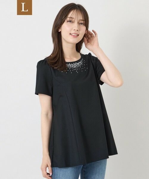 TO BE CHIC (大きいサイズ) / トゥー ビー シック (オオキイサイズ) その他トップス | 【L】ルミエール ホットフィットチュニック（ブラック）