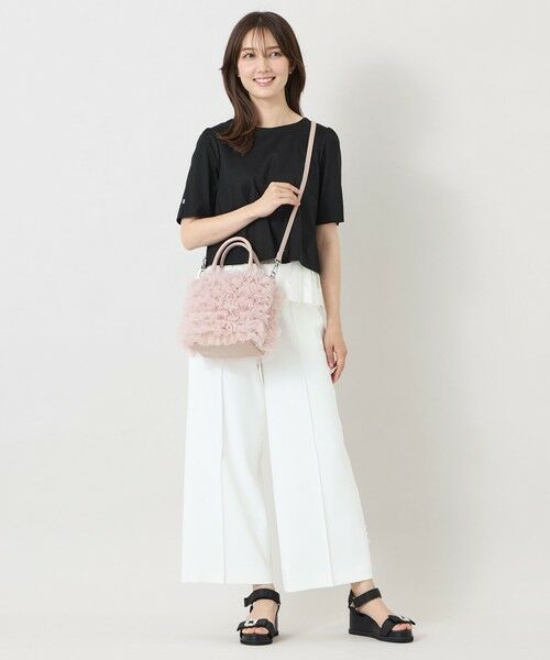 TO BE CHIC (大きいサイズ) / トゥー ビー シック (オオキイサイズ) その他トップス | 【L】ポンチレースドッキング カットソー | 詳細2