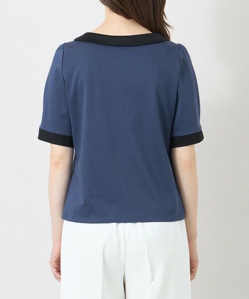 TO BE CHIC (大きいサイズ) / トゥー ビー シック (オオキイサイズ) その他トップス | 【L】ハイゲージコットン デザインネックカットソー | 詳細5