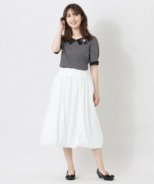 TO BE CHIC (大きいサイズ) / トゥー ビー シック (オオキイサイズ) その他トップス | 【L】デザインネック ボーダーカットソー | 詳細2