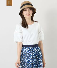 TO BE CHIC (大きいサイズ) / トゥー ビー シック (オオキイサイズ) その他トップス | 【L】ハイゲージポンチ レーススリーブトップス